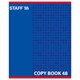 Тетрадь А5, 48 л., STAFF, скоба, клетка, офсет №2 ЭКОНОМ, обложка картон, "ОДИН ЦВЕТ" (точки), 402782 402782