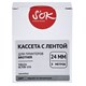 Картридж для принтеров этикеток BROTHER SAKURA S'OK TZE151, 24 мм x 8 м, чёрный шрифт, прозрачный фон, 1711532 812206