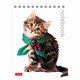 Блокнот МАЛЫЙ ФОРМАТ А6 110х145 мм, 40 л., гребень, лакированная обложка, клетка, HATBER, "Котята", 40Б6B1гр, В12291 121503