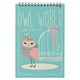 Блокнот А5, 40 л., гребень, ламинированный картон, клетка, Альт, "Совы", (3 вида), 3-40-024 111286