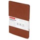 Тетрадь А5 (148x218 мм), BRAUBERG "Office PRO", гибкая, под кожу, гребень, 80 л., коричневая, 111044 111044