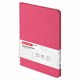 Тетрадь А5 (148x218 мм), BRAUBERG "Office PRO", гибкая, под кожу, гребень, 80 л., розовая, 111042 111042