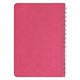 Тетрадь А5 (148x218 мм), BRAUBERG "Office PRO", гибкая, под кожу, гребень, 80 л., розовая, 111042 111042