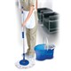 Комплект для уборки: швабра, ведро 14 л/5 л с отжимом центрифуга, 2 круглые насадки, LAIMA, 601460 601460
