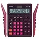 Калькулятор настольный CASIO GR-12С-WR (210х155 мм), 12 разрядов, двойное питание, БОРДОВЫЙ, GR-12C-WR-W-EP 250444