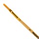 Кисть ПИФАГОР, СИНТЕТИКА, плоская, № 5, деревянная лакированная ручка, с колпачком, 200858 200858