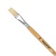Кисть ПИФАГОР, ЩЕТИНА, плоская, № 10, деревянная лакированная ручка, пакет с подвесом, 200874 200874