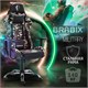 Кресло компьютерное BRABIX "Military GM-140", две подушки, экокожа, черное с рисунком милитари, 532802 532802