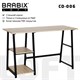 Стол на металлокаркасе BRABIX "LOFT CD-006",1200х500х730 мм,, 2 полки, цвет дуб натуральный, 641226 641226 - фото 158129