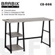 Стол на металлокаркасе BRABIX "LOFT CD-006", 1200х500х730 мм, 2 полки, цвет дуб антик, 641225 641225 - фото 158171