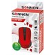 Мышь беспроводная SONNEN V99, USB, 1000/1200/1600 dpi, 4 кнопки, оптическая, красная, 513529 513529
