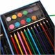 Набор ЮНОГО ХУДОЖНИКА "ОРЕЛ" для рисования и творчества в кейсе ЮНЛАНДИЯ, 75 предметов, 665674 665674