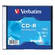 Диск CD-R VERBATIM, 700 Mb, 52х, Slim Case (1 штука) 510076 - фото 161745