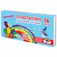 Пластилин классический ЮНЛАНДИЯ "ЮНЫЙ ВОЛШЕБНИК", 16 цветов, 240 грамм, СО СТЕКОМ, ВЫСШЕЕ КАЧЕСТВО, 106430 106430 - фото 165513