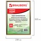 Рамка 21х30 см, пластик, багет 12 мм, BRAUBERG "HIT2", золото, стекло, 390945 390945
