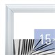 Рамка 15х21 см небьющаяся, багет 17,5 мм, пластик, BRAUBERG "Colorful", белая, 391240 391240