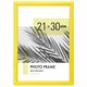 Рамка 21х30 см небьющаяся, багет 17,5 мм, пластик, BRAUBERG "Colorful", желтая, 391246 391246 - фото 168556