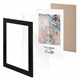 Рамка 21х30 см небьющаяся, КОМПЛЕКТ 3 шт., багет 29 мм, МДФ, BRAUBERG "Basic", черная, 391261 391261