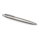 Ручка шариковая PARKER "Jotter Core Stainless Steel CT", корпус серебристый, детали хром, синяя, 1953170 142378