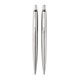 Набор PARKER "Jotter Stainless Steel CT": шариковая ручка синяя и механический карандаш, 2093256 143359