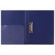 Папка с боковым металлическим прижимом и внутренним карманом BRAUBERG Диагональ, темно-синяя, до 100 листов, 0,6 мм, 221357 221357