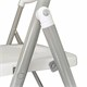 Стул складной BRABIX "Golf Lite CF-017", серебристый каркас, пластик белый, 532896 532896
