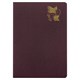 Тетрадь 48 л. в клетку обложка кожзам под рогожку, сшивка, A5 (147х210мм), БОРДОВЫЙ, BRAUBERG MOVE, 403844 403844