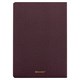 Тетрадь 48 л. в клетку обложка кожзам под рогожку, сшивка, A5 (147х210мм), БОРДОВЫЙ, BRAUBERG MOVE, 403844 403844