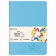 Тетрадь 48 л. в клетку обложка кожзам SoftTouch, сшивка, A5 (147х210мм), ГОЛУБОЙ, BRAUBERG RAINBOW, 403880 403880 - фото 181286