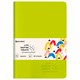 Тетрадь 48 л. в клетку обложка кожзам SoftTouch, сшивка, A5 (147х210мм), САЛАТОВЫЙ, BRAUBERG RAINBOW, 403878 403878 - фото 181336