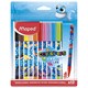 Фломастеры MAPED COLOR'PEPS "Ocean Life", 12 цветов, смываемые, вентилируемый колпачок, 845701 152559 - фото 185811