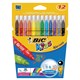 Фломастеры BIC "Kid Couleur", 12 цветов, суперсмываемые, вентилируемый колпачок, европодвес, 9202932 150647 - фото 186052