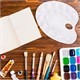 Палитра для рисования ПИФАГОР белая, пластиковая, овальная, 20 ячеек, 227808 227808
