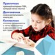 Клеёнка настольная ПИФАГОР для уроков труда, ПВХ, голубая, 69х40 см, 228116 228116
