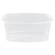 Одноразовый контейнер 500 мл, КОМПЛЕКТ 100 шт., БЕЗ КРЫШКИ, 138х102 мм, прозрачные, ПП, ЮПЛАСТ, ЮУПМ3315 607536