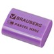 Ластик BRAUBERG "Pastel Mini", 27х18х10 мм, ассорти пастельных цветов, экологичный ПВХ, 229581 229581