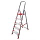 Стремянка алюминиевая 5 ШИРОКИХ СТУПЕНЕЙ 13 см, площадка 1,1 м, нагрузка 225 кг, вес 6 кг, НОВАЯ ВЫСОТА, 3117105, 5110105/3117105 604886