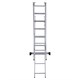 Лестница-трансформер 3-х секционная 3х7 ступеней, высота 4,5 м (3 секции по 1,9 м), нагрузка 150 кг, алюминий, НОВАЯ ВЫСОТА, 1230307 604885