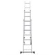Лестница-трансформер 3-х секционная 3х7 ступеней, высота 4,5 м (3 секции по 1,9 м), нагрузка 150 кг, алюминий, НОВАЯ ВЫСОТА, 1230307 604885