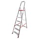 Стремянка алюминиевая 7 стандартных ступеней 9 см, площадка 1,5 м, нагрузка 225 кг, вес 7 кг, НОВАЯ ВЫСОТА, 3110107 602931