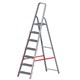Стремянка алюминиевая 7 ШИРОКИХ СТУПЕНЕЙ 13 см, площадка 1,5 м, нагрузка 225 кг, вес 8 кг, НОВАЯ ВЫСОТА, 3117107, 5110107/3117107 604887