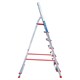 Стремянка алюминиевая 7 ШИРОКИХ СТУПЕНЕЙ 13 см, площадка 1,5 м, нагрузка 225 кг, вес 8 кг, НОВАЯ ВЫСОТА, 3117107, 5110107/3117107 604887