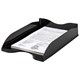 Лоток горизонтальный для бумаг "Люкс", А4 (350х255х65 мм), полипропилен, черный, ЛТГ-30866 235661