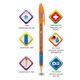 Ручка шариковая масляная с грипом BRAUBERG Model-XL ORANGE, СИНЯЯ, узел 0,7 мм, линия 0,35 мм, 143246 143246 - фото 20867