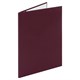 Папка адресная бумвинил без надписи, формат А4, бордовая, индивидуальная упаковка, STAFF "Basic", 129634 129634