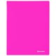 Папка на 2 кольцах BRAUBERG "Neon", 25 мм, внутренний карман, неоновая розовая, до 170 листов, 0,7 мм, 227458 227458