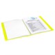Папка 40 вкладышей BRAUBERG "Neon", 25 мм, неоновая желтая, 700 мкм, 227453 227453