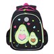 Ранец GRIZZLY анатомическая спинка, c брелоком, для девочек, "AVOCADO LOVE", 36х28х20 см, RAz-286-11/1 271189