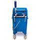 Тележка уборочная BRABIX, ведро 20 л, механический отжим, универсальная для ОФИСА/ДОМА, синяя, 601497 601497