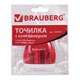 Точилка BRAUBERG "TERN" с контейнером, пластиковая, овальная, 3 отверстия, цвет ассорти, 226939 226939